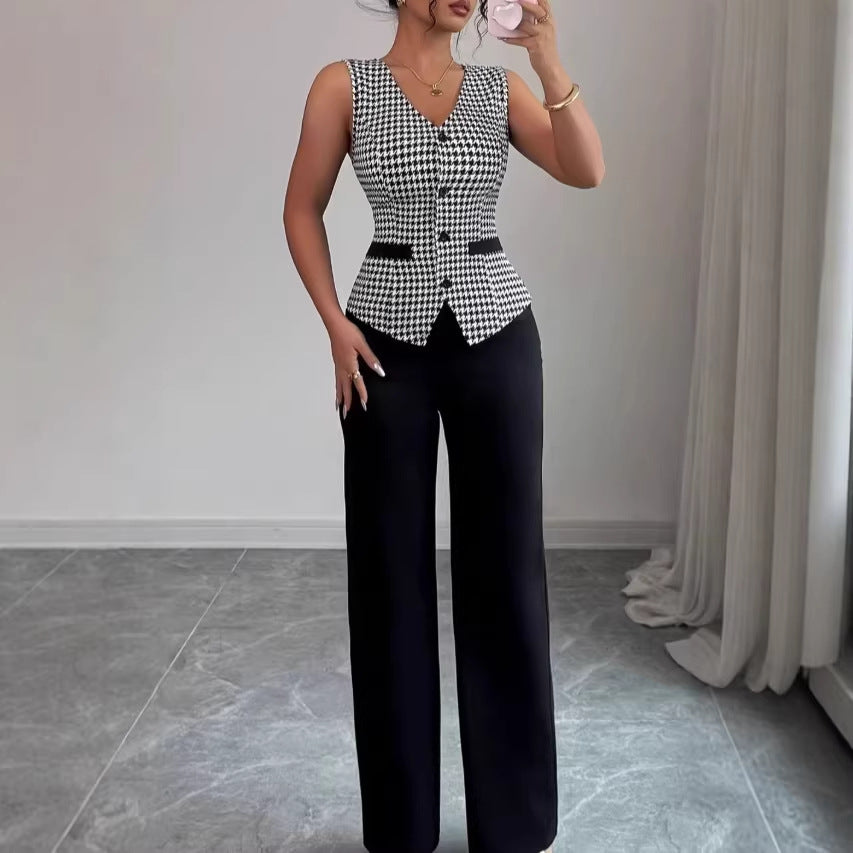 Slim-Fit Vest & Trouser Suit